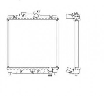 Радіатор системы охлаждения NRF 526356