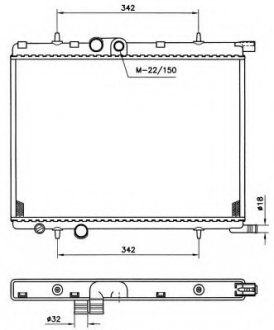 Радіатор охолодження NRF 519524
