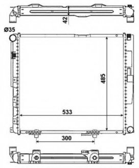 Радіатор системы охлаждения NRF 516572