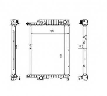 Радіатор системы охлаждения NRF 507619