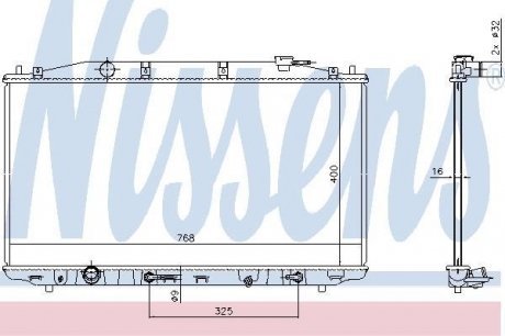 Радиатор системы охлаждения NS_K Nissens A/S 68138