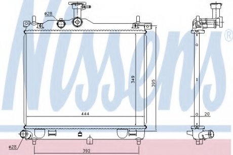 Радиатор системы охлаждения NS_K Nissens A/S 67610