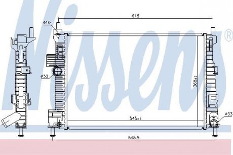 Радиатор системы охлаждения NS_K Nissens A/S 66869