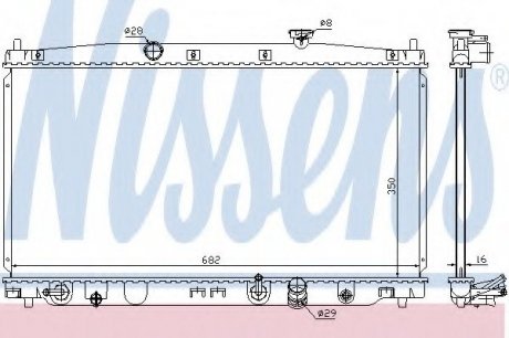 Радиатор системы охлаждения NS_K Nissens A/S 68149