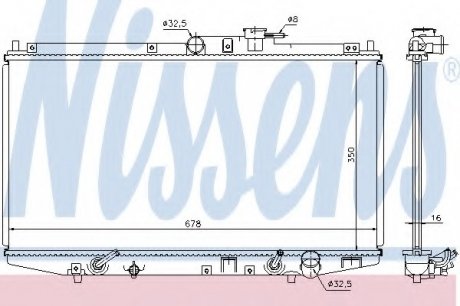 Радіатор системы охлаждения NS_K Nissens A/S 68117