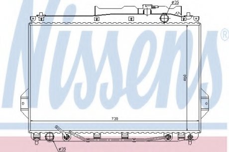 Радиатор системы охлаждения NS_K Nissens A/S 67527