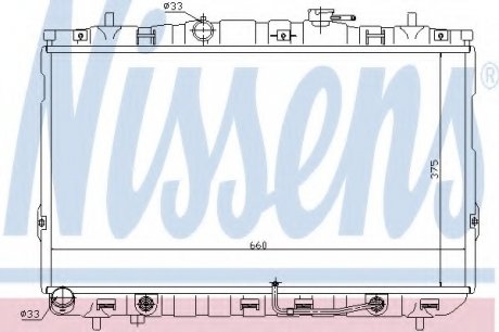 Радіатор системы охлаждения NS_K Nissens A/S 67493