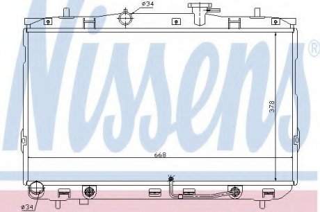 Радіатор системы охлаждения NS_K Nissens A/S 67489