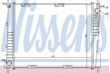 Радиатор системы охлаждения NS_K Nissens A/S 67284