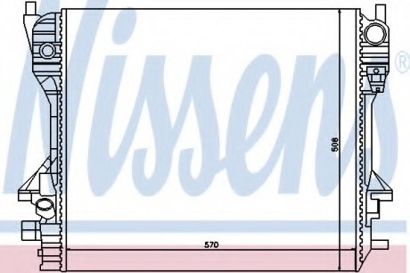 Радиатор системы охлаждения NS_K Nissens A/S 66706