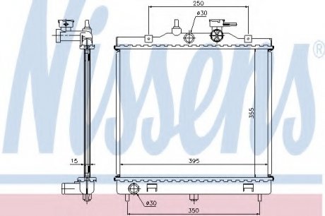 Радиатор системы охлаждения NS_K Nissens A/S 66654 (фото 1)