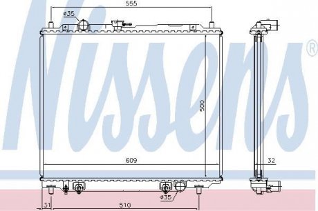 Радиатор системы охлаждения NS_K Nissens A/S 62802