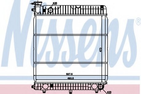 Радіатор системы охлаждения NS_K Nissens A/S 62635