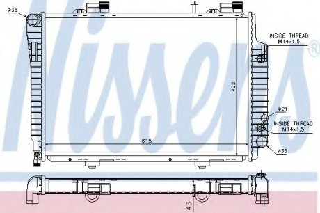 Радиатор системы охлаждения NS_K Nissens A/S 62618