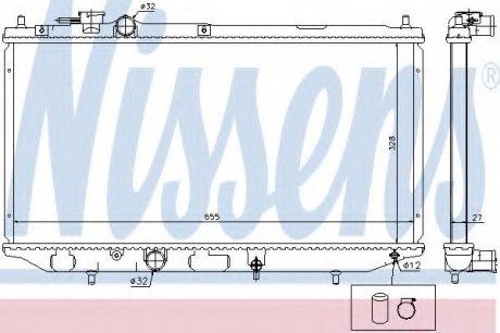 Радиатор системы охлаждения NS_K Nissens A/S 61734