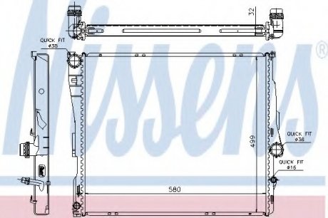 Радиатор системы охлаждения NS_K Nissens A/S 60807