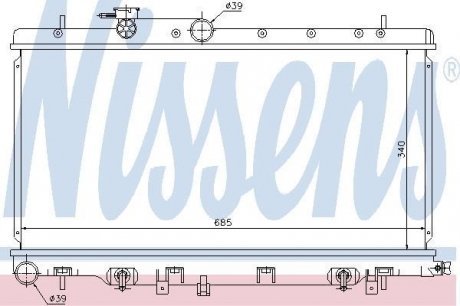 Радиатор системы охлаждения NS_K Nissens A/S 67711