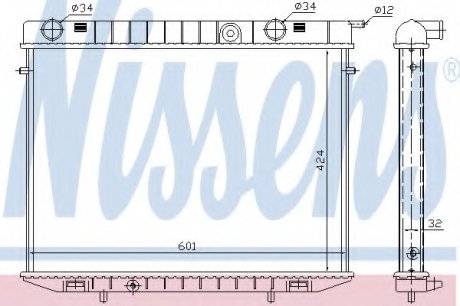 Радиатор системы охлаждения NS_K Nissens A/S 63244