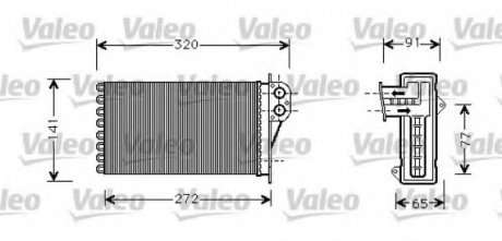 Радиатор отопителя салона Valeo 812221 (фото 1)