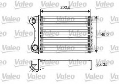 Радиатор отопителя салона Valeo 812211