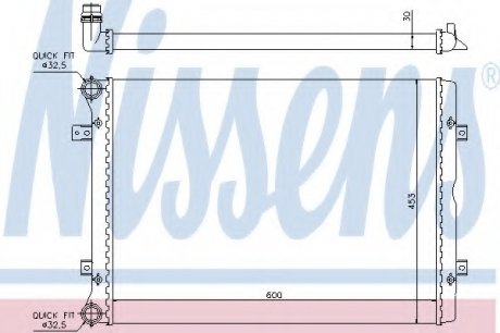 Радиатор системы охлаждения NS_K Nissens A/S 65014