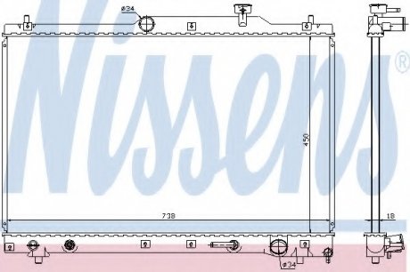 Радіатор системы охлаждения NS_K Nissens A/S 64657