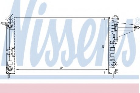 Радиатор системы охлаждения NS_K Nissens A/S 63225