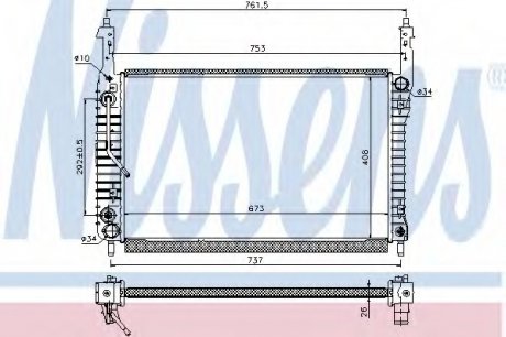 Радіатор системы охлаждения NS_K Nissens A/S 63119