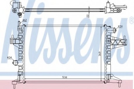 Радиатор системы охлаждения NS_K Nissens A/S 63008 (фото 1)