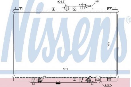 Радіатор системы охлаждения NS_K Nissens A/S 63346