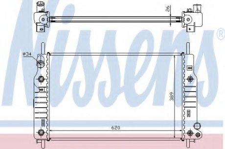 Радиатор системы охлаждения NS_K Nissens A/S 62105