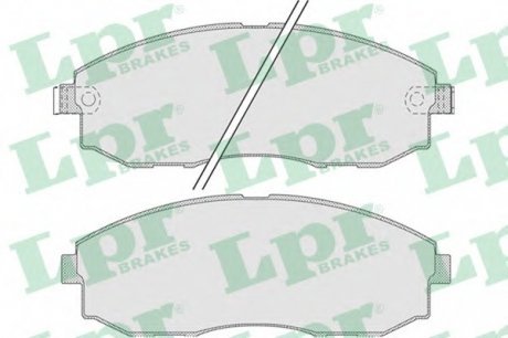 Тормозные колодки дисковые LPR 05P1015