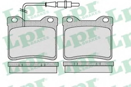 Тормозные колодки дисковые LPR 05P1134