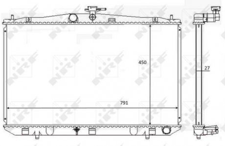 Радиатор системы охлаждения NRF 59081