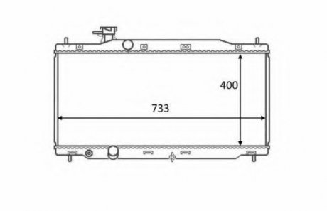 Радіатор охолодження NRF 58458
