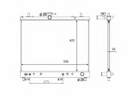 Радіатор системы охлаждения NRF 58446