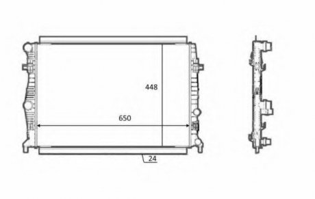 Радіатор системы охлаждения NRF 58398