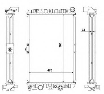 Радиатор системы охлаждения NRF 56123