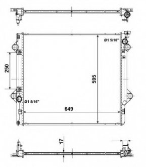 Радіатор NRF 56104