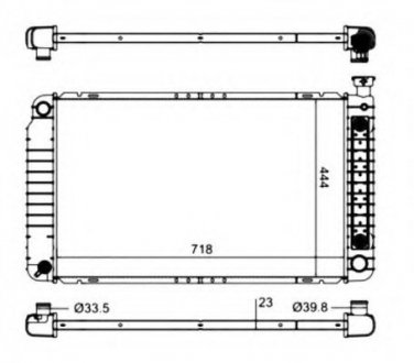 Радиатор системы охлаждения NRF 56012