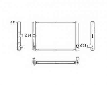 Радіатор системы охлаждения NRF 53764