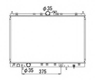 Радиатор системы охлаждения NRF 53690