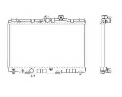 Радіатор системы охлаждения NRF 53399