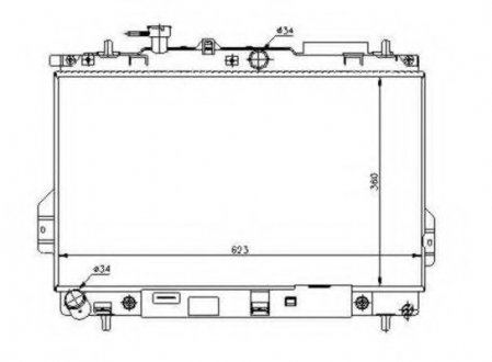 Радиатор системы охлаждения NRF 53363