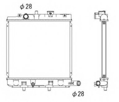 Радиатор системы охлаждения NRF 53291