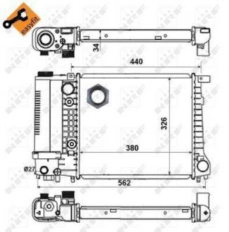 Радіатор системы охлаждения NRF 51352