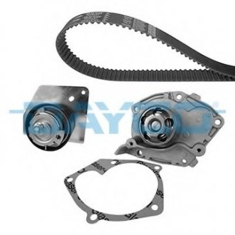 Комплект ГРМ (ремінь + ролик + водяний насос) RENAULT GRAND SCENIC III, LAGUNA II, MEGANE, MEGANE II, MEGANE III, SCENIC III 1.9D 11.02-09.16 DAYCO KTBWP7830