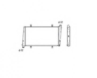 Радіатор системы охлаждения NRF 53483