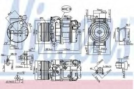 Компресор кондиціонера NISSENS Nissens A/S 89595