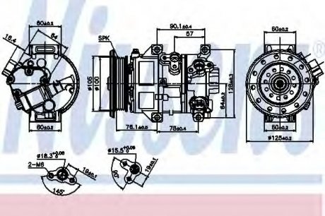 Компрессор кондиционера NISSENS Nissens A/S 89309